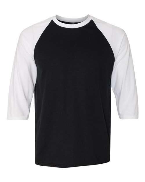 Anvil Triblend Raglan Three-Quarter Sleeve T-Shirt 6755 - Dresses Max