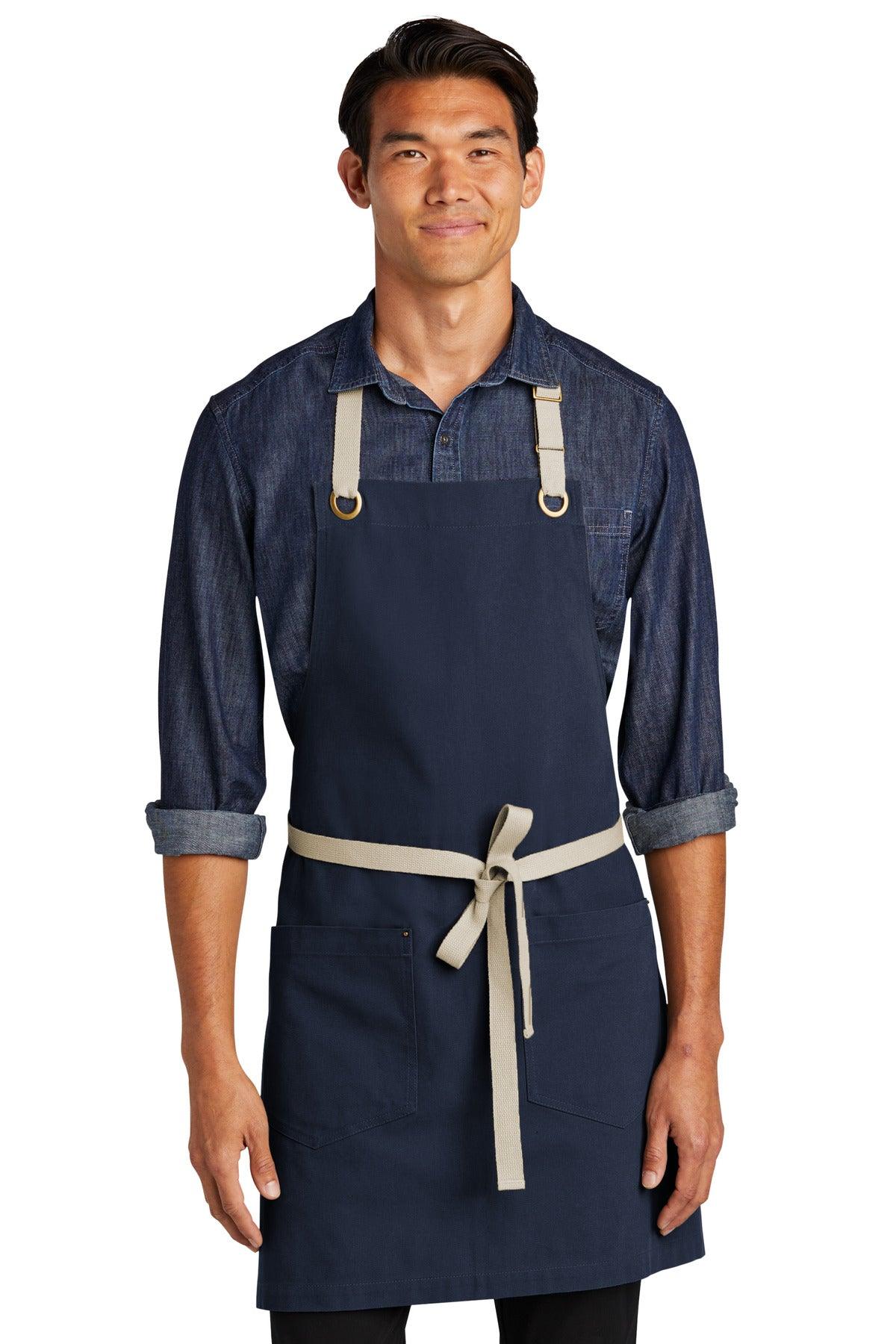 Port Authority Canvas Full-Length Two-Pocket Apron A815 - Dresses Max