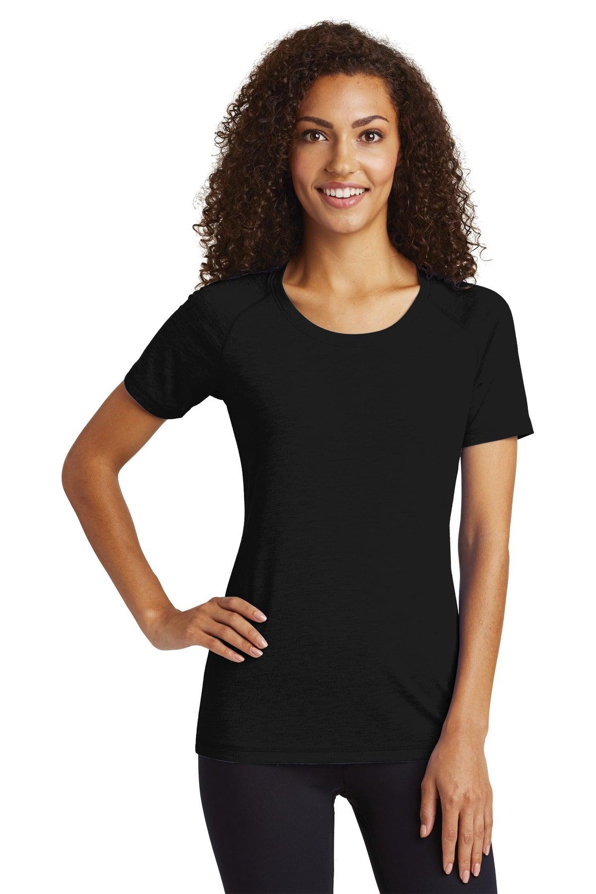 Sport-Tek Ladies PosiCharge Tri-Blend Wicking Scoop Neck Raglan Tee. LST400 - Dresses Max