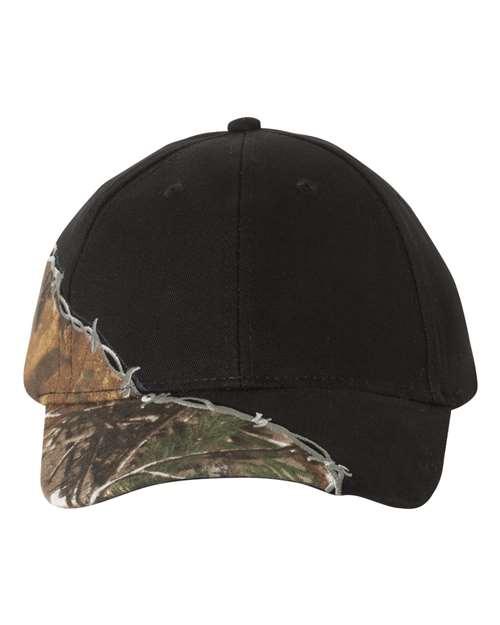 Kati Licensed Camo with Barbed Wire Embroidery Cap LC4BW - Dresses Max
