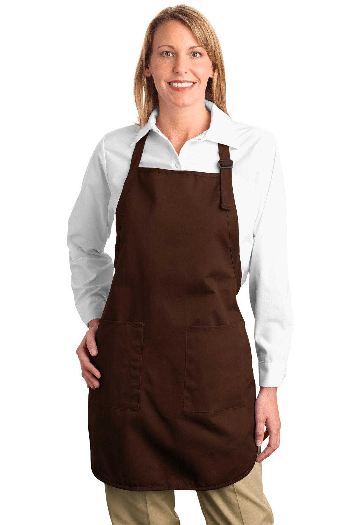 Port Authority Full-Length Apron with Pockets. A500 - Dresses Max