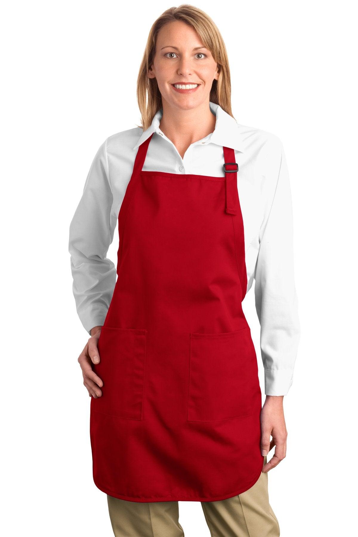 Port Authority Full-Length Apron with Pockets. A500 - Dresses Max
