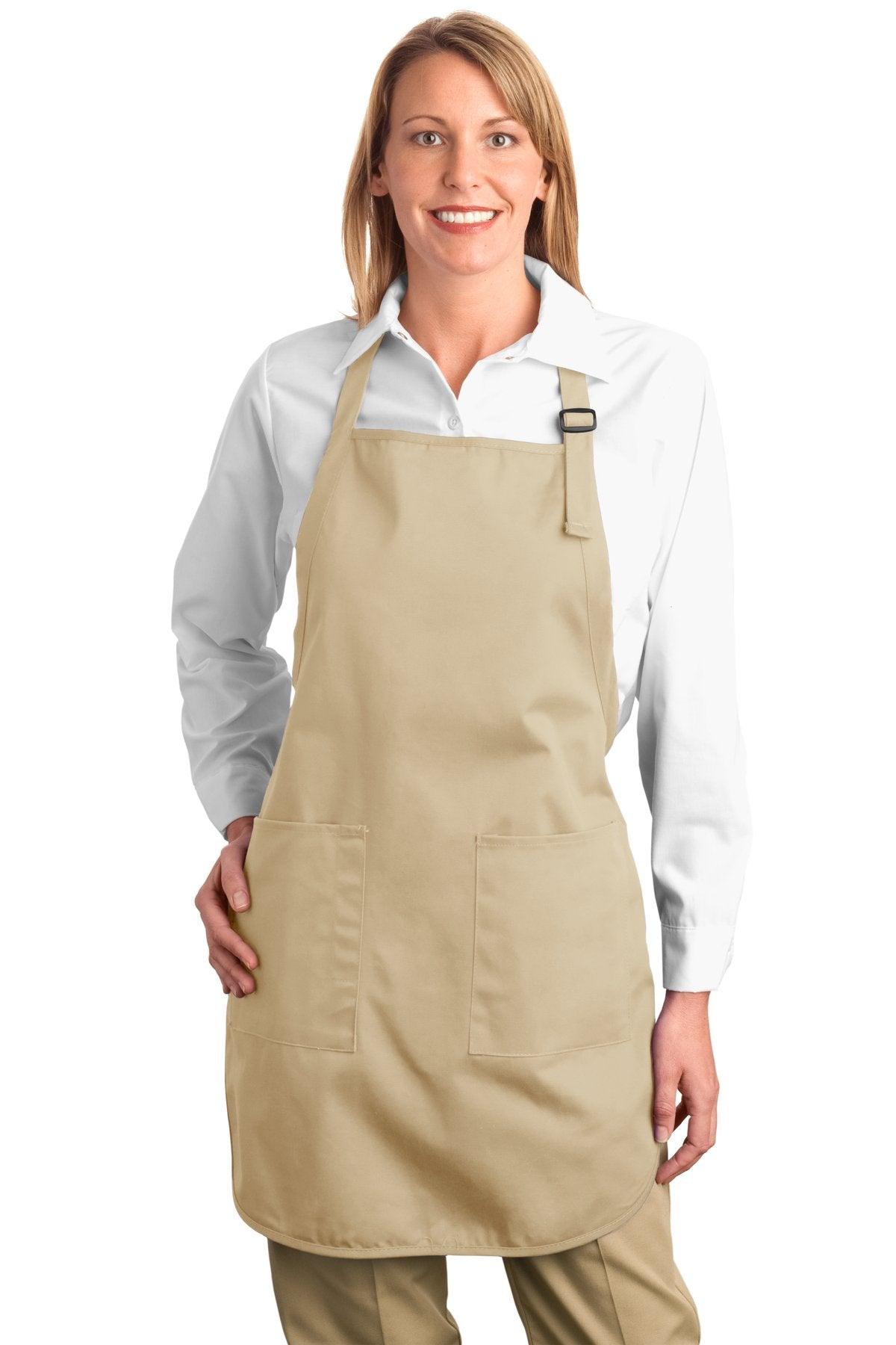 Port Authority Full-Length Apron with Pockets. A500 - Dresses Max