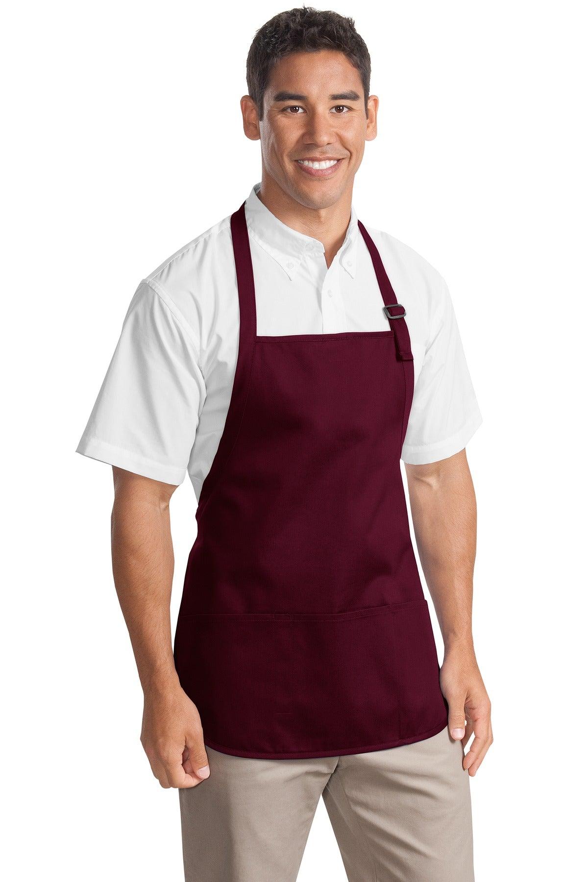 Port Authority Medium-Length Apron with Pouch Pockets. A510 - Dresses Max