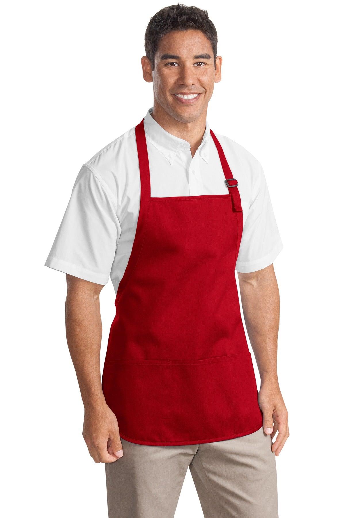 Port Authority Medium-Length Apron with Pouch Pockets. A510 - Dresses Max