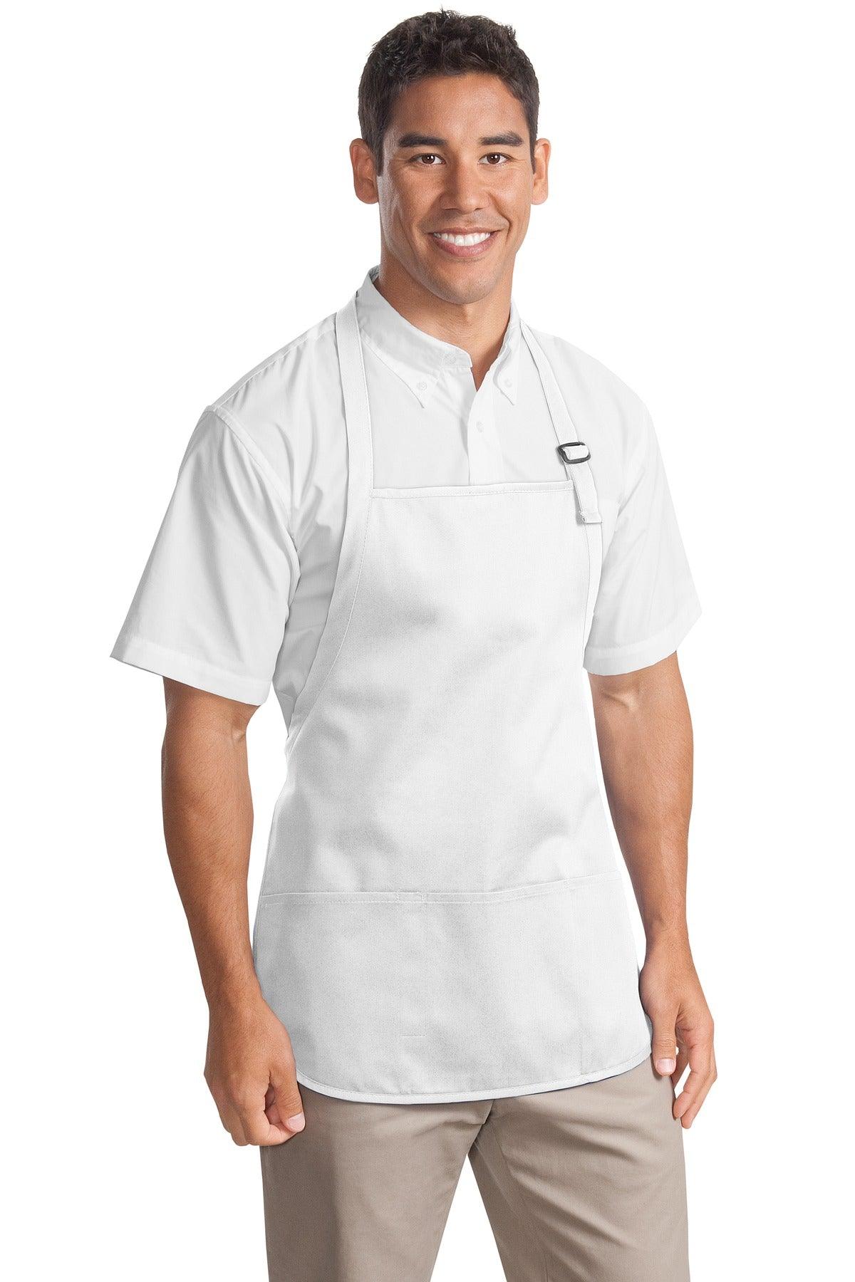 Port Authority Medium-Length Apron with Pouch Pockets. A510 - Dresses Max