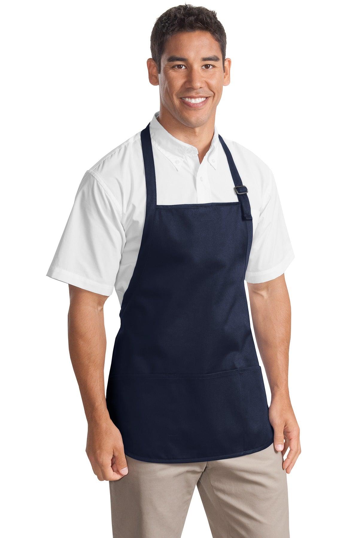 Port Authority Medium-Length Apron with Pouch Pockets. A510 - Dresses Max