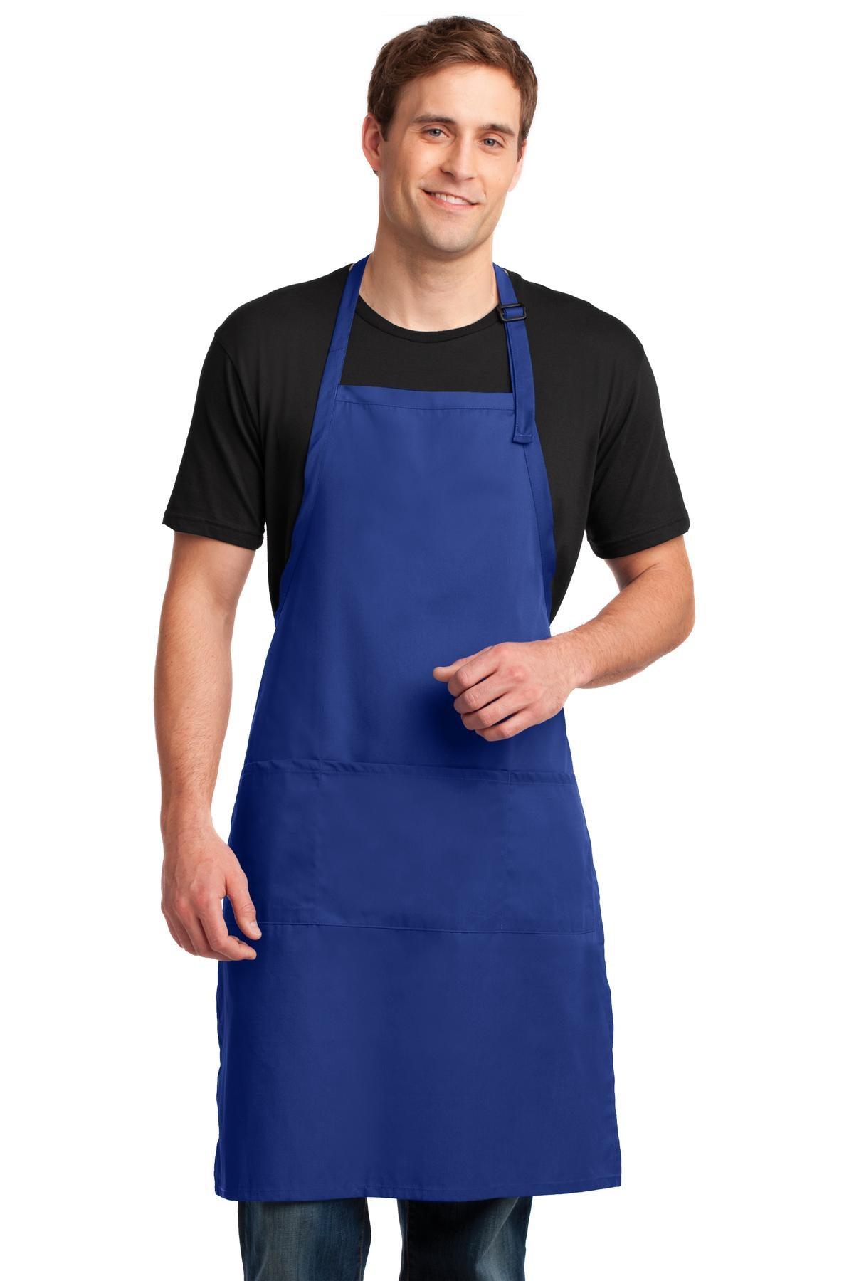 Port Authority Easy Care Extra Long Bib Apron with Stain Release. A700 - Dresses Max