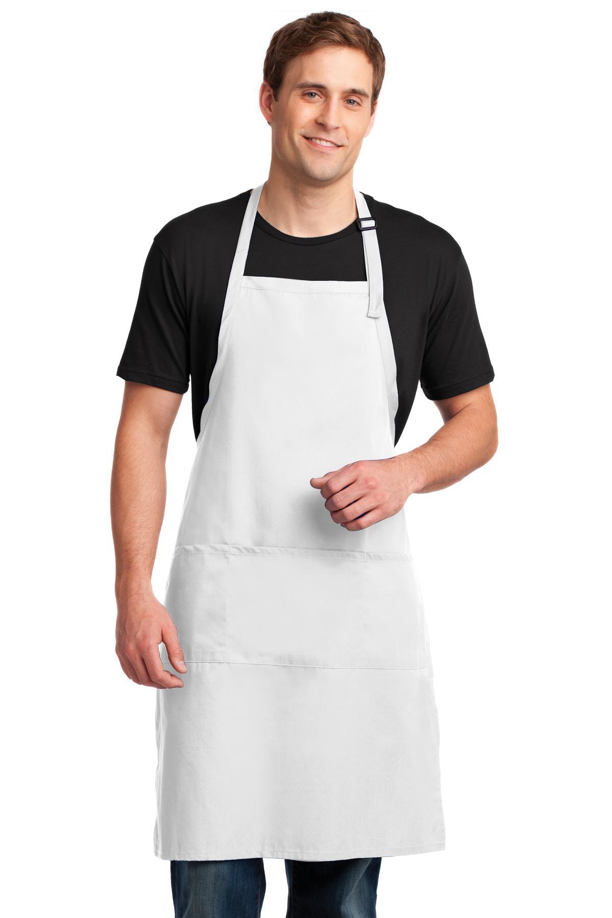 Port Authority Easy Care Extra Long Bib Apron with Stain Release. A700 - Dresses Max