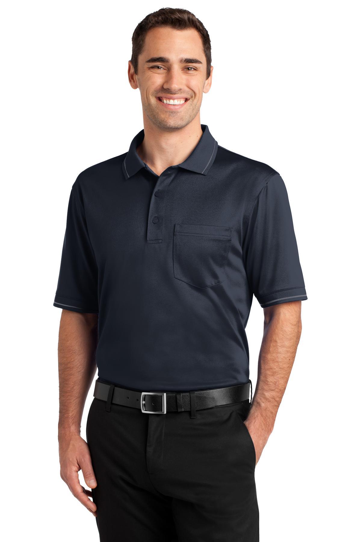 CornerStone Select Snag-Proof Tipped Pocket Polo. CS415 - Dresses Max