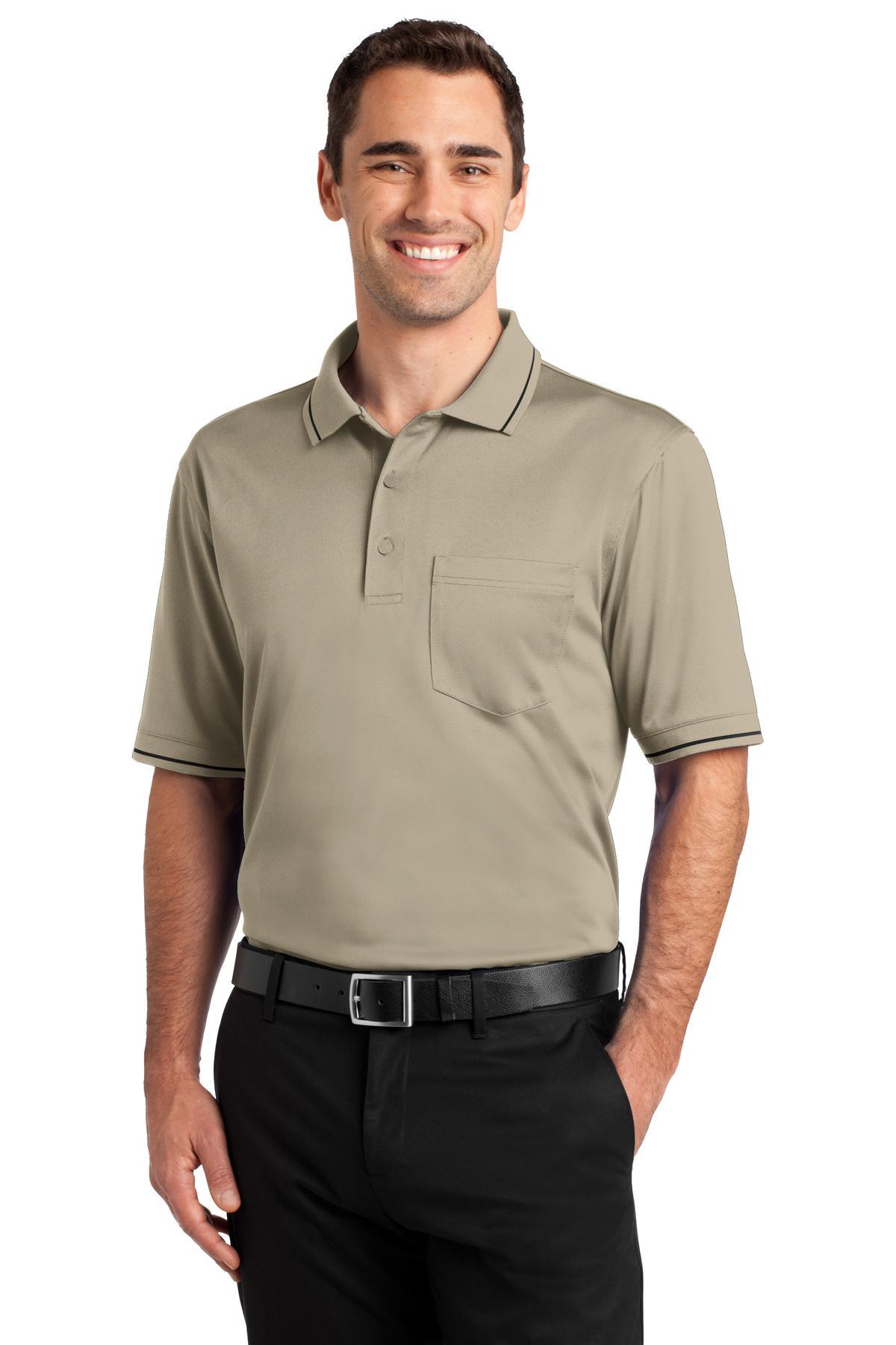 CornerStone Select Snag-Proof Tipped Pocket Polo. CS415 - Dresses Max