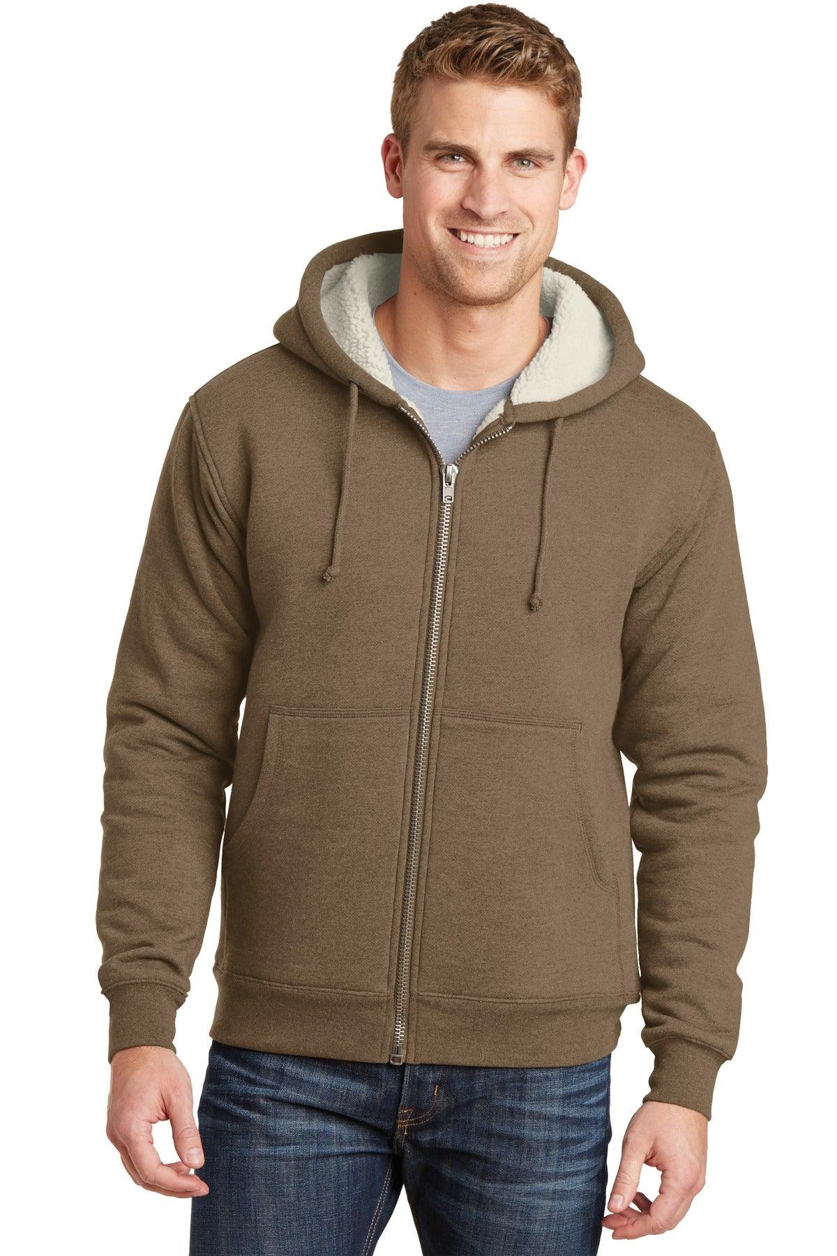 CornerStone Heavyweight Sherpa-Lined Hooded Fleece Jacket. CS625 - Dresses Max