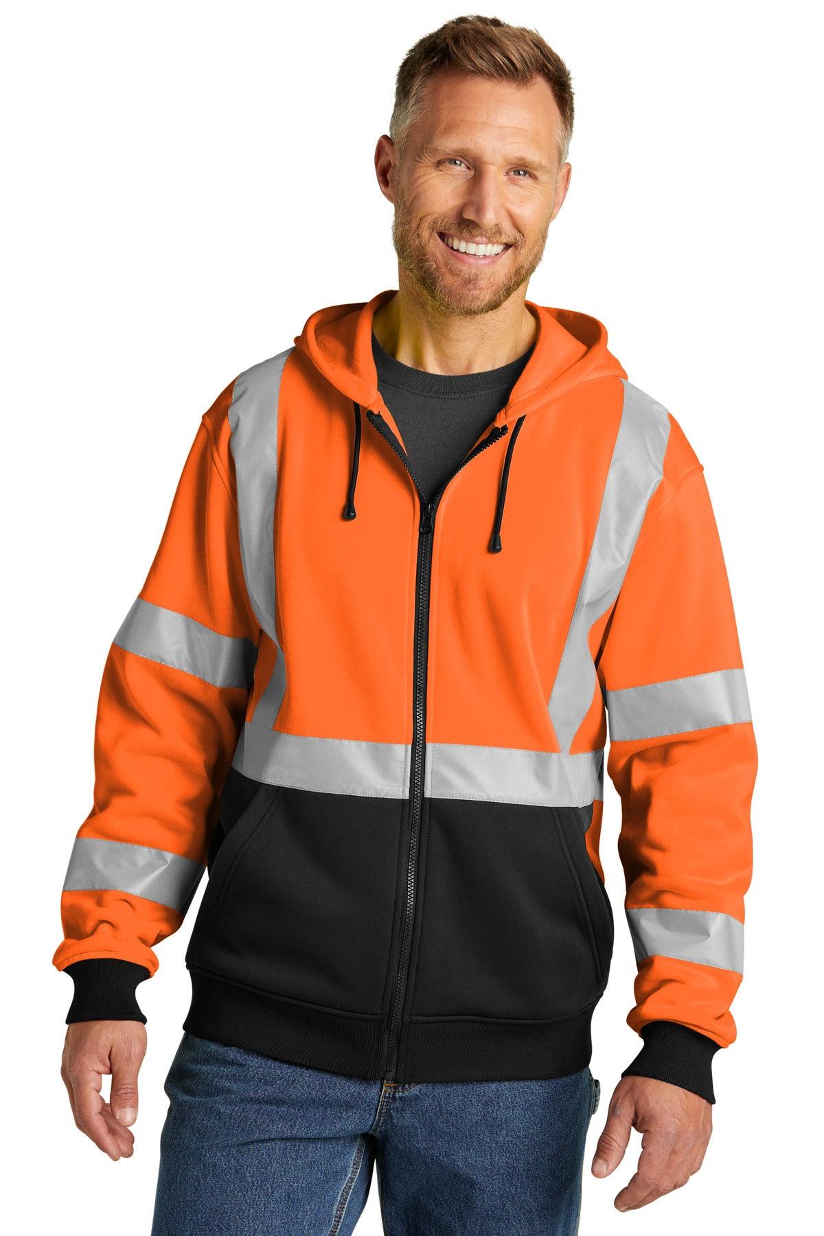 CornerStone A107 Class 3 Heavy-Duty Fleece Full-Zip Hoodie CSF300 - Dresses Max