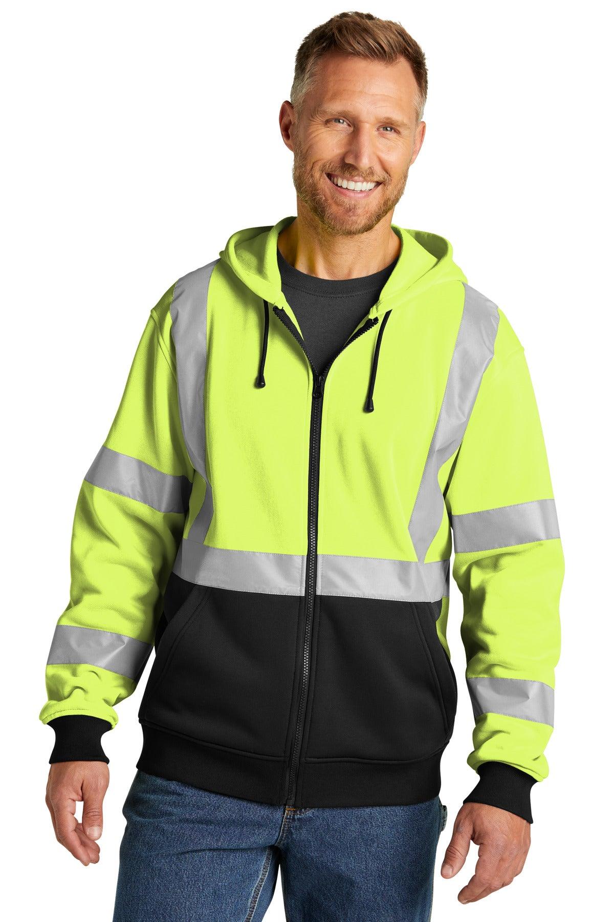 CornerStone A107 Class 3 Heavy-Duty Fleece Full-Zip Hoodie CSF300 - Dresses Max