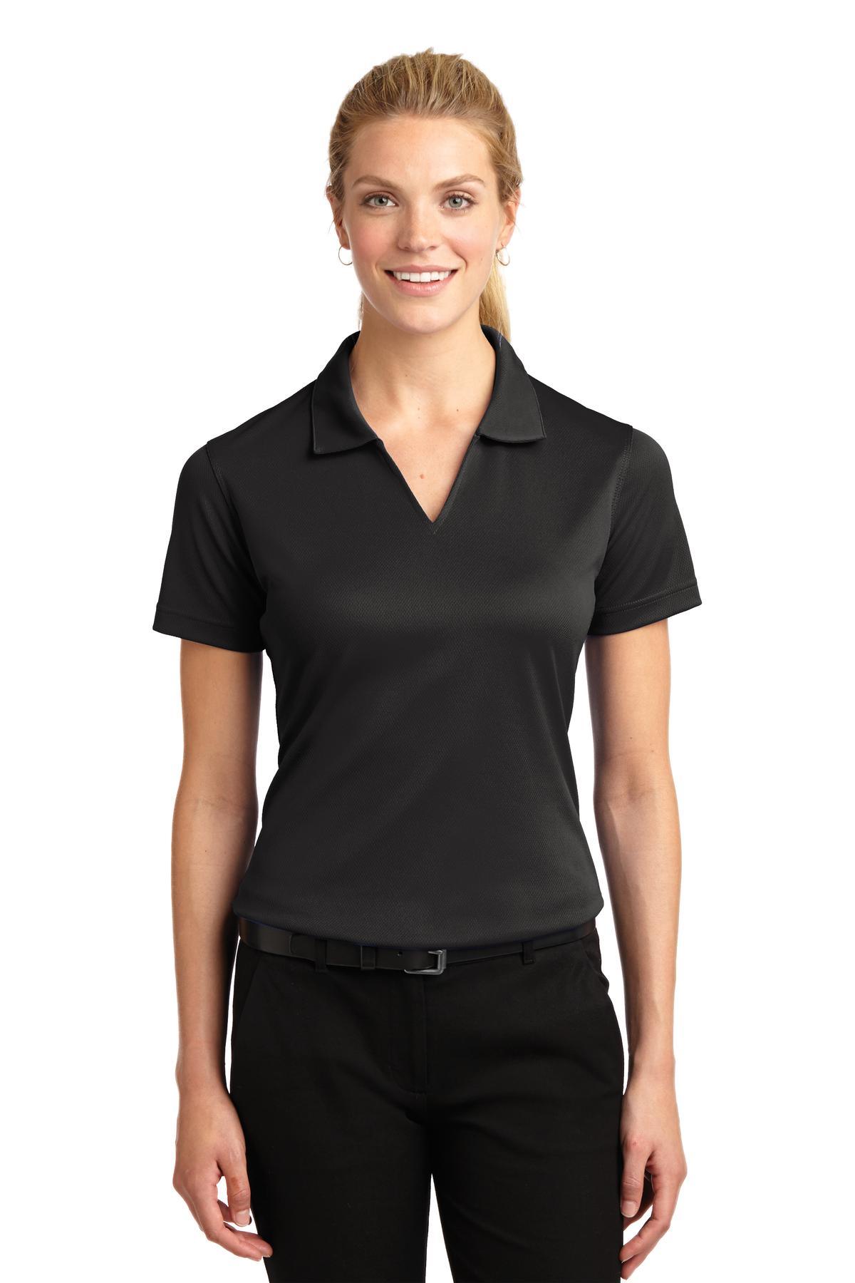 Sport-Tek Ladies Dri-Mesh V-Neck Polo. L469 - Dresses Max