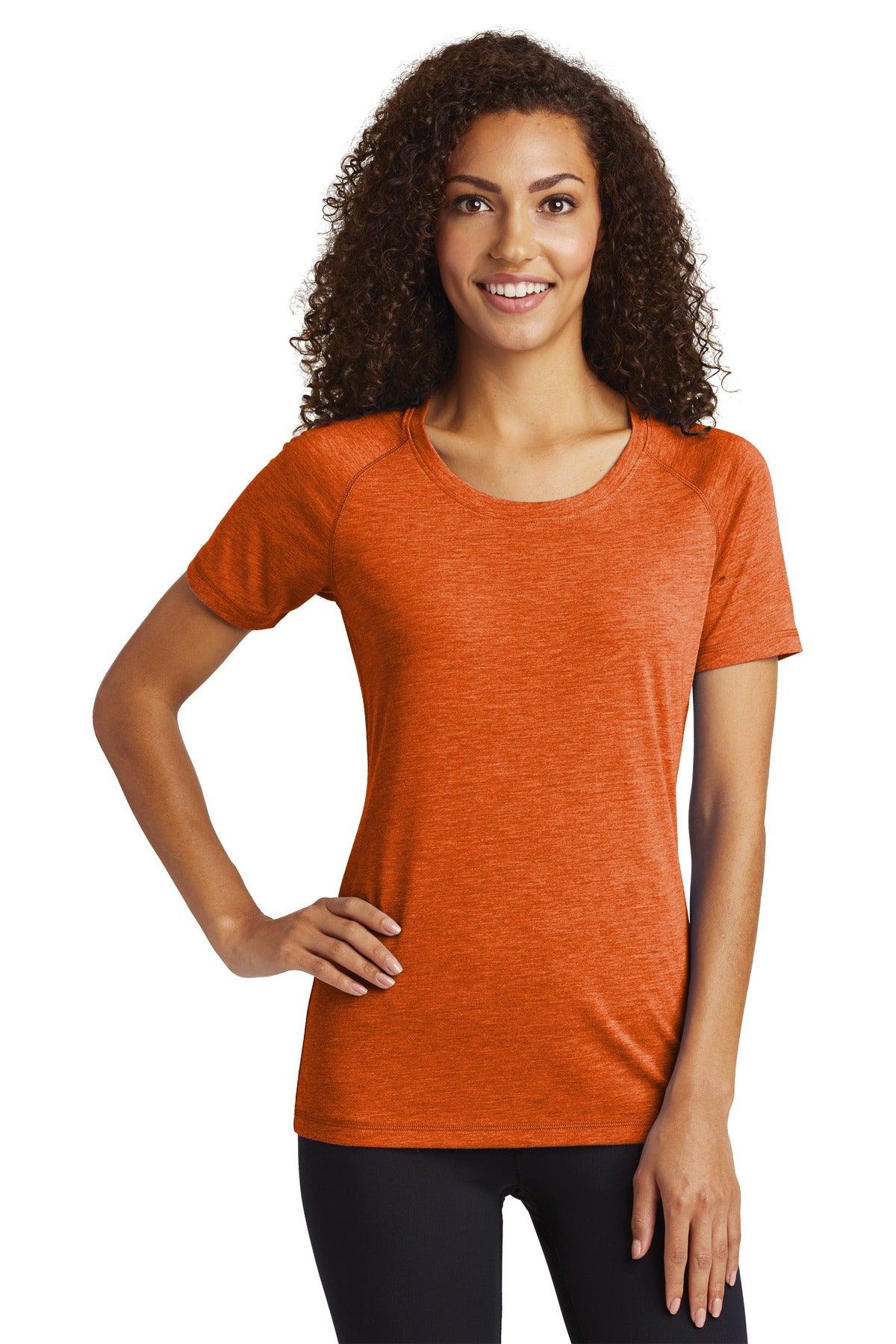 Sport-Tek Ladies PosiCharge Tri-Blend Wicking Scoop Neck Raglan Tee. LST400 - Dresses Max